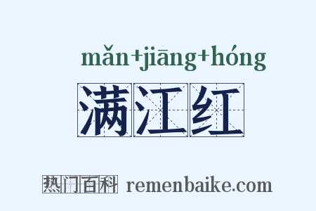 满江红是什么意思的图片